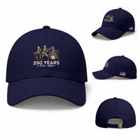 250 Years 1776-2026 Founding Fathers Rock Band Baseball Cap George Washington Benjamin Franklin Uncle Sam