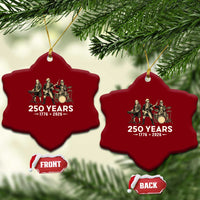 250 Years 1776-2026 Founding Fathers Rock Band Ceramic Ornament George Washington Benjamin Franklin Uncle Sam