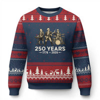 250 Years 1776-2026 Founding Fathers Rock Band Ugly Christmas Sweater George Washington Benjamin Franklin Uncle Sam