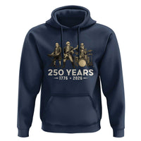 250 Years 1776-2026 Founding Fathers Rock Band Hoodie George Washington Benjamin Franklin Uncle Sam