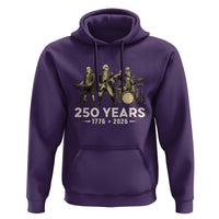 250 Years 1776-2026 Founding Fathers Rock Band Hoodie George Washington Benjamin Franklin Uncle Sam
