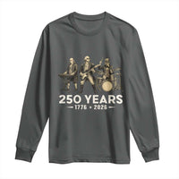 250 Years 1776-2026 Founding Fathers Rock Band Long Sleeve Shirt George Washington Benjamin Franklin Uncle Sam