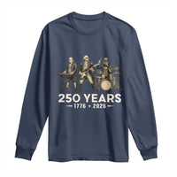 250 Years 1776-2026 Founding Fathers Rock Band Long Sleeve Shirt George Washington Benjamin Franklin Uncle Sam