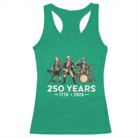 250 Years 1776-2026 Founding Fathers Rock Band Racerback Tank Top George Washington Benjamin Franklin Uncle Sam