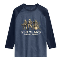 250 Years 1776-2026 Founding Fathers Rock Band Raglan Shirt George Washington Benjamin Franklin Uncle Sam