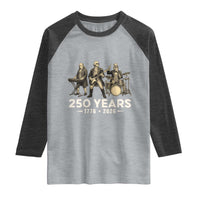 250 Years 1776-2026 Founding Fathers Rock Band Raglan Shirt George Washington Benjamin Franklin Uncle Sam
