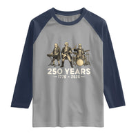 250 Years 1776-2026 Founding Fathers Rock Band Raglan Shirt George Washington Benjamin Franklin Uncle Sam