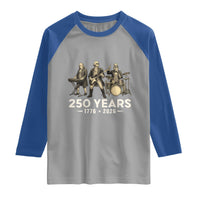 250 Years 1776-2026 Founding Fathers Rock Band Raglan Shirt George Washington Benjamin Franklin Uncle Sam