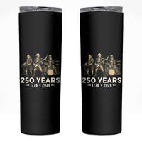 250 Years 1776-2026 Founding Fathers Rock Band Skinny Tumbler George Washington Benjamin Franklin Uncle Sam