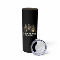 250 Years 1776-2026 Founding Fathers Rock Band Skinny Tumbler George Washington Benjamin Franklin Uncle Sam