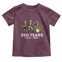 250 Years 1776-2026 Founding Fathers Rock Band Toddler T Shirt George Washington Benjamin Franklin Uncle Sam
