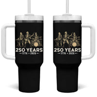250 Years 1776-2026 Founding Fathers Rock Band Tumbler With Handle George Washington Benjamin Franklin Uncle Sam