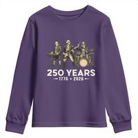 250 Years 1776-2026 Founding Fathers Rock Band Youth Sweatshirt George Washington Benjamin Franklin Uncle Sam