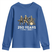 250 Years 1776-2026 Founding Fathers Rock Band Youth Sweatshirt George Washington Benjamin Franklin Uncle Sam