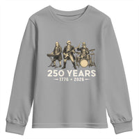 250 Years 1776-2026 Founding Fathers Rock Band Youth Sweatshirt George Washington Benjamin Franklin Uncle Sam