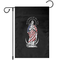Patroness of the USA Virgin Mary Graphic Garden Flag Patriotic American Flag Catholic Faith