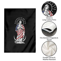 Patroness of the USA Virgin Mary Graphic Garden Flag Patriotic American Flag Catholic Faith