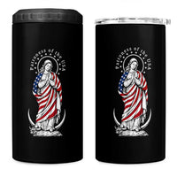 Patroness of the USA Virgin Mary Graphic 4 in 1 Can Cooler Tumbler Patriotic American Flag Catholic Faith
