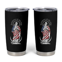 Patroness of the USA Virgin Mary Graphic Tumbler Cup Patriotic American Flag Catholic Faith