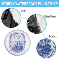 Spilling The Tea Since 1773 Boston Tea Party Spare Tire Cover Funny Historical Toile Graphic American History Humor