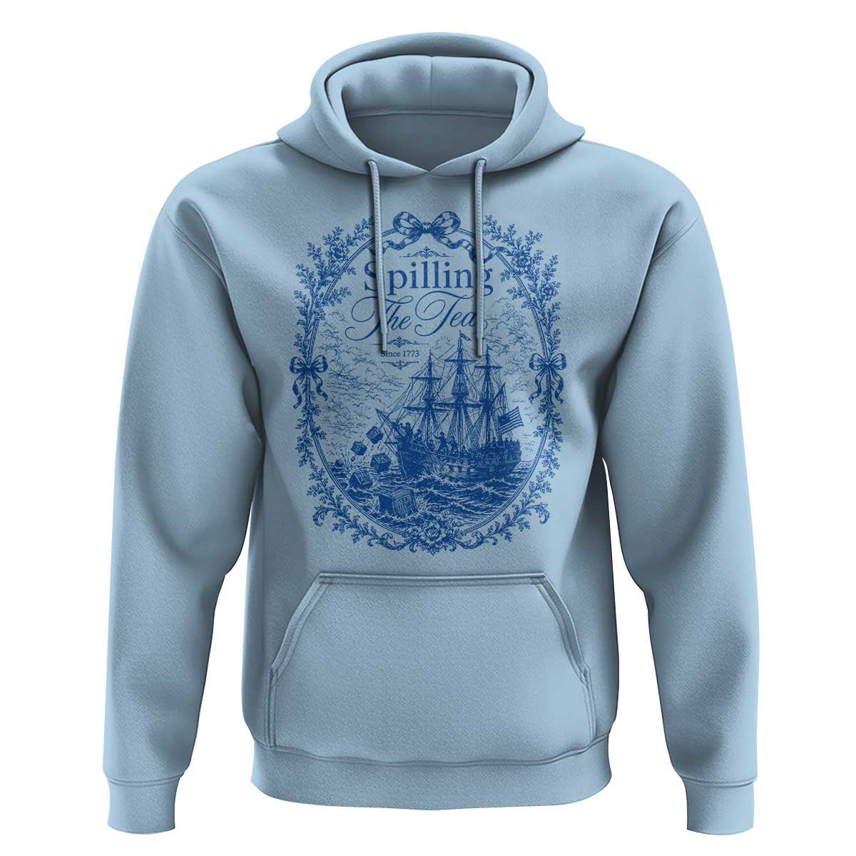 Spilling The Tea Since 1773 Boston Tea Party Hoodie Funny Historical Toile Graphic American History Humor