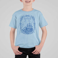 Spilling The Tea Since 1773 Boston Tea Party T Shirt For Kid Funny Historical Toile Graphic American History Humor
