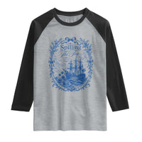Spilling The Tea Since 1773 Boston Tea Party Raglan Shirt Funny Historical Toile Graphic American History Humor