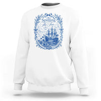Spilling The Tea Since 1773 Boston Tea Party Sweatshirt Funny Historical Toile Graphic American History Humor