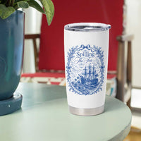 Spilling The Tea Since 1773 Boston Tea Party Tumbler Cup Funny Historical Toile Graphic American History Humor
