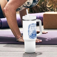 Spilling The Tea Since 1773 Boston Tea Party Tumbler With Handle Funny Historical Toile Graphic American History Humor