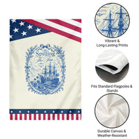 Spilling The Tea Since 1773 Boston Tea Party Patriotic Garden Flag Funny Historical Toile Graphic American History Humor