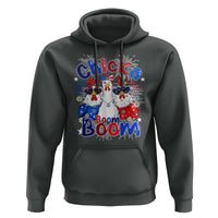 Funny Patriotic Chickens 4th of July Fireworks Hoodie Retro Chicka Boom Boom Hen Rooster Chick Graphic