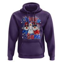 Funny Patriotic Chickens 4th of July Fireworks Hoodie Retro Chicka Boom Boom Hen Rooster Chick Graphic