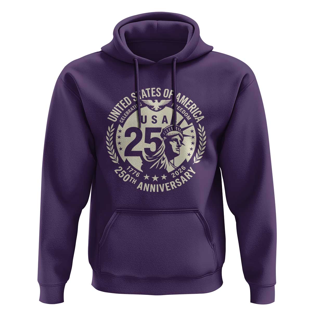 USA 250th Anniversary Statue of Liberty Vintage Crest Hoodie Celebrating Freedom 1776 to 2026 Semiquincentennial