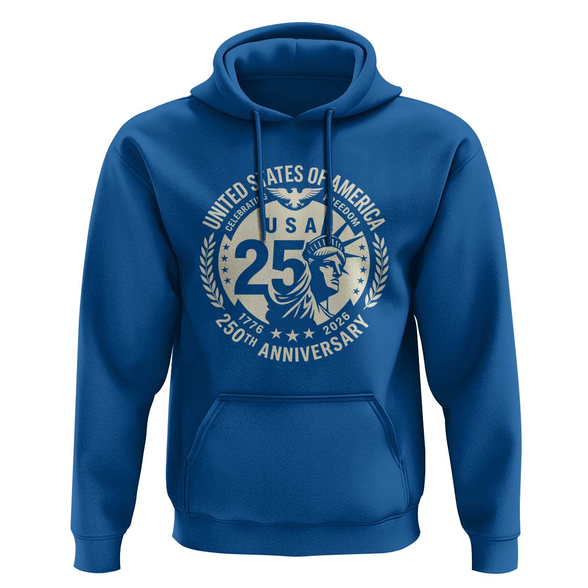 USA 250th Anniversary Statue of Liberty Vintage Crest Hoodie Celebrating Freedom 1776 to 2026 Semiquincentennial