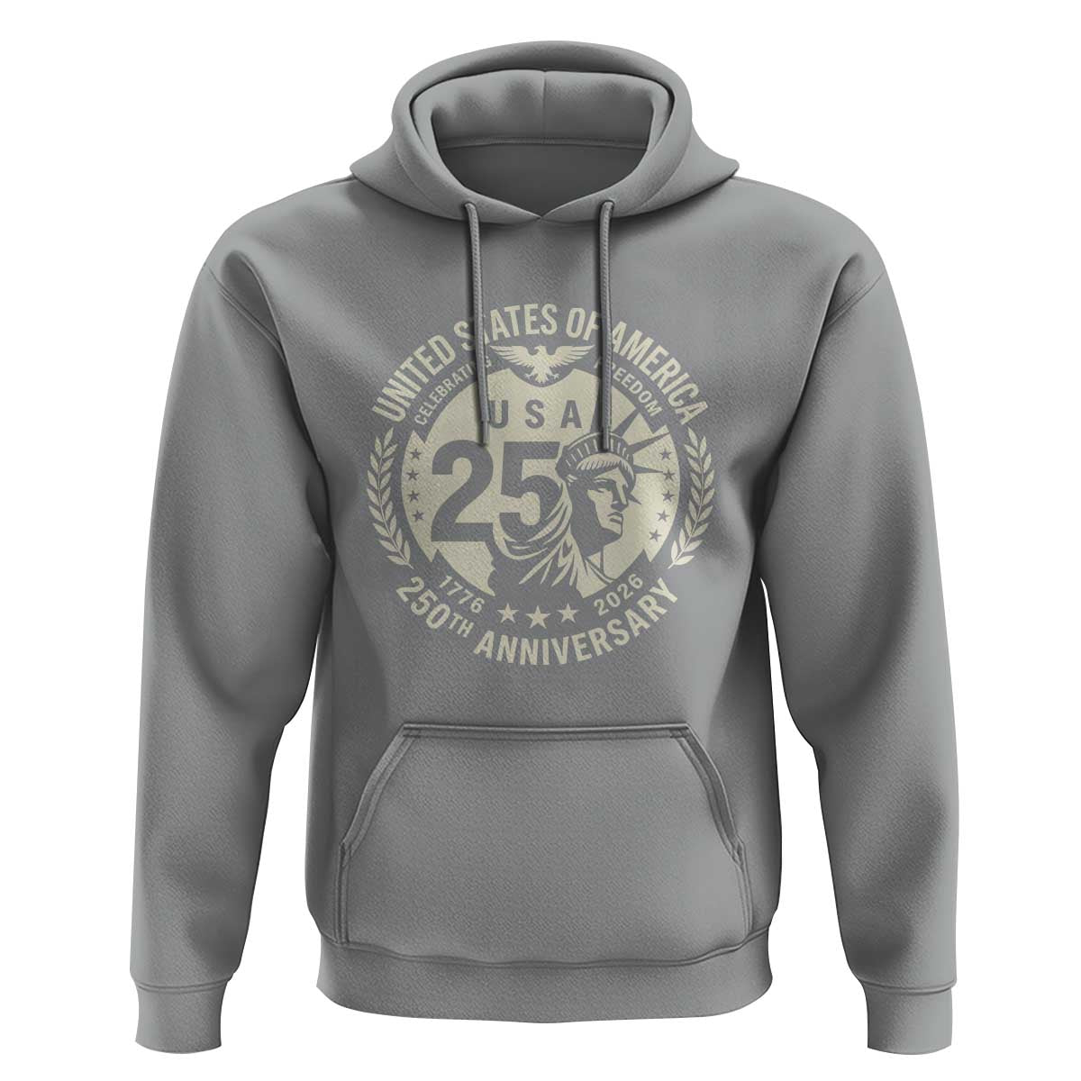 USA 250th Anniversary Statue of Liberty Vintage Crest Hoodie Celebrating Freedom 1776 to 2026 Semiquincentennial