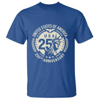 USA 250th Anniversary Statue of Liberty Vintage Crest T Shirt Celebrating Freedom 1776 to 2026 Semiquincentennial
