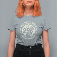 USA 250th Anniversary Statue of Liberty Vintage Crest T Shirt For Women Celebrating Freedom 1776 to 2026 Semiquincentennial