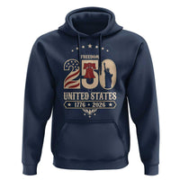 250 Years of Freedom Liberty Bell and Statue of Liberty Graphic Hoodie 1776 2026 US Pride American Flag Graphic Emblem