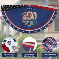 250 Years of Freedom Liberty Bell and Statue of Liberty Graphic Patriotic Fan Flag 1776 2026 US Pride American Flag Graphic Emblem