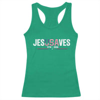 Jesus Saves USA Semiquincentennial 1776 2026 Racerback Tank Top Patriotic Christian Faith USA 250 Years of Freedom