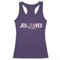 Jesus Saves USA Semiquincentennial 1776 2026 Racerback Tank Top Patriotic Christian Faith USA 250 Years of Freedom