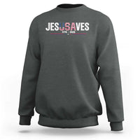 Jesus Saves USA Semiquincentennial 1776 2026 Sweatshirt Patriotic Christian Faith USA 250 Years of Freedom