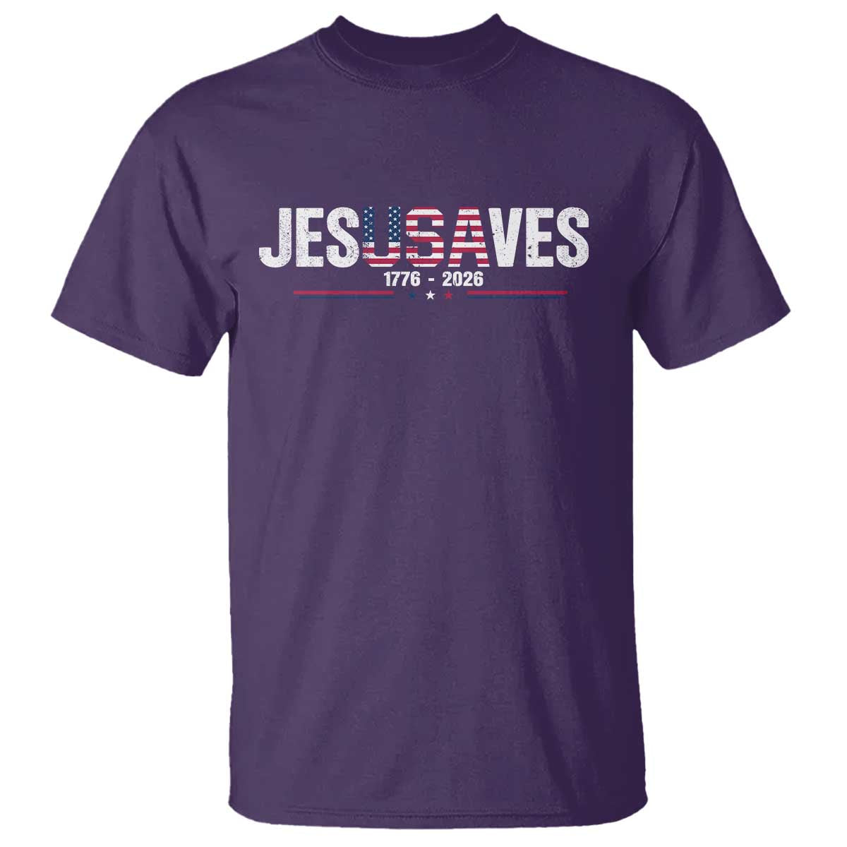 Jesus Saves USA Semiquincentennial 1776 2026 T Shirt Patriotic Christian Faith USA 250 Years of Freedom