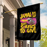 Jamal Has So Many Sorries To Give Garden Flag Funny Fire Breathing Hammerhead Shark Gamer