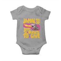Jamal Has So Many Sorries To Give Baby Onesie Funny Fire Breathing Hammerhead Shark Gamer