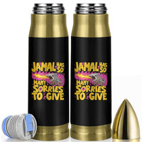 Jamal Has So Many Sorries To Give Bullet Tumbler Funny Fire Breathing Hammerhead Shark Gamer