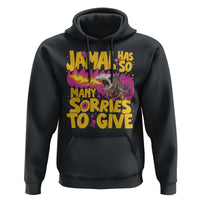 Jamal Has So Many Sorries To Give Hoodie Funny Fire Breathing Hammerhead Shark Gamer