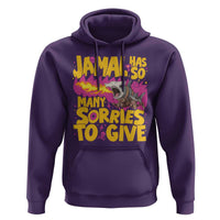 Jamal Has So Many Sorries To Give Hoodie Funny Fire Breathing Hammerhead Shark Gamer