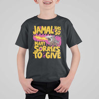 Jamal Has So Many Sorries To Give T Shirt For Kid Funny Fire Breathing Hammerhead Shark Gamer
